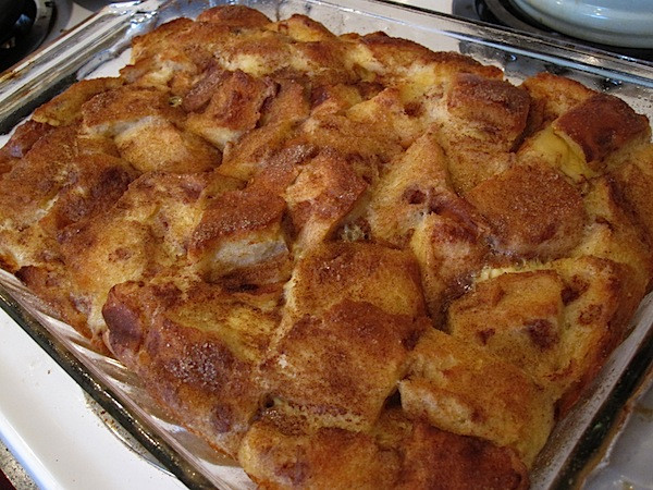 French Toast Casserole
 Cinnamon Chip French Toast Casserole with Apple Syrup