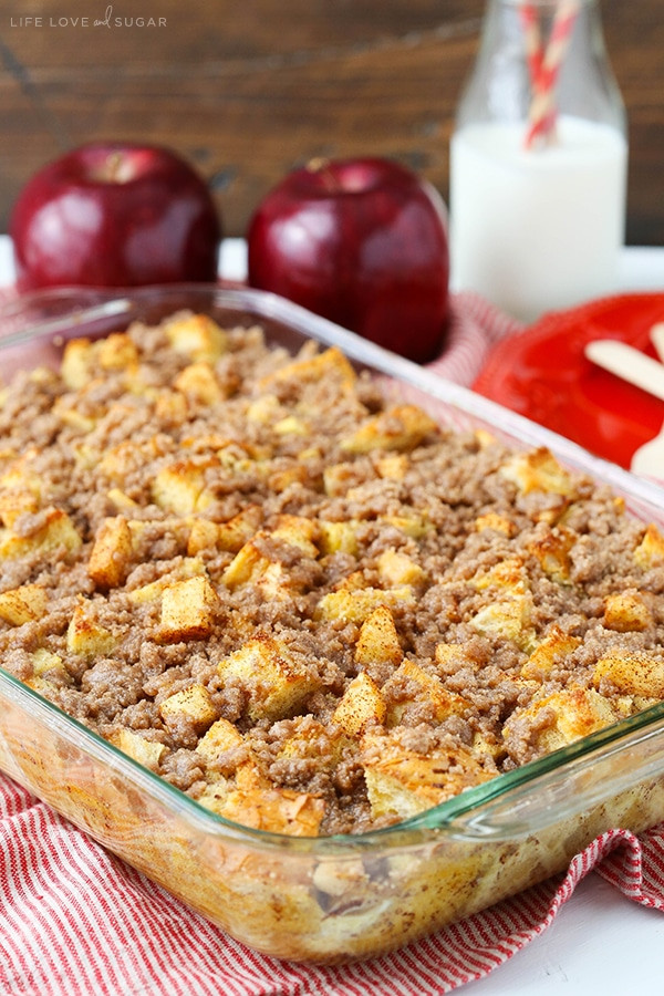 French Toast Casserole With Apples
 Overnight Cinnamon Apple Baked French Toast Casserole