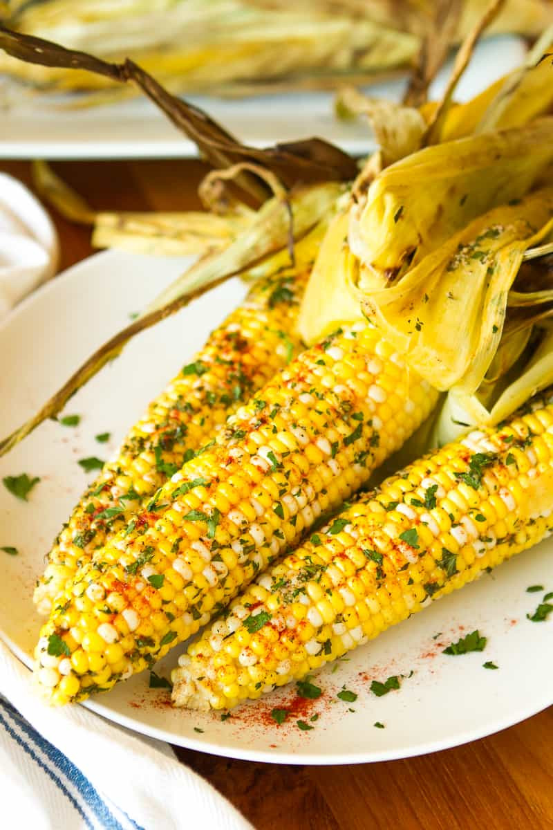 Fresh Corn Grill
 Spicy Horseradish Grilled Corn The Cob