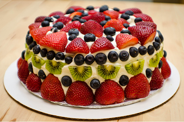 Fresh Fruits Cake Recipe
 fresh fruit cake