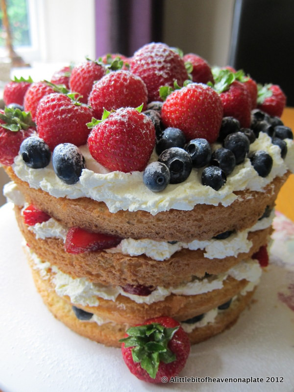 Fresh Fruits Cake Recipe
 A little bit of heaven on a plate Fresh Fruit & Cream