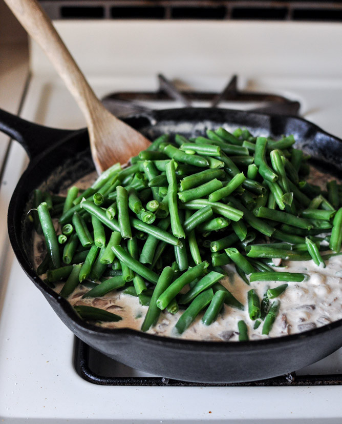 Fresh Green Bean Casserole
 Lightened Up Fresh Green Bean Casserole