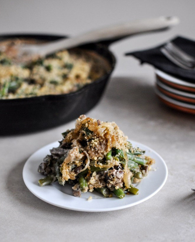 Fresh Green Bean Casserole
 Lightened Up Fresh Green Bean Casserole