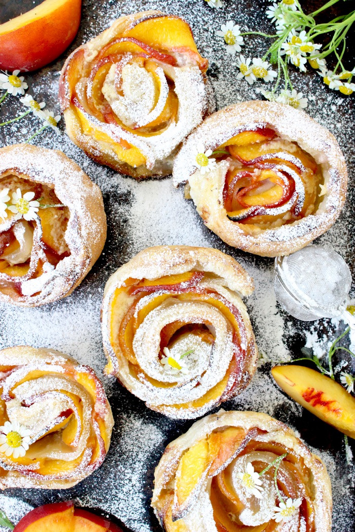 Fresh Peach Dessert Recipe
 Fresh Peach Dessert Recipe with Mascarpone and Puff Pastry