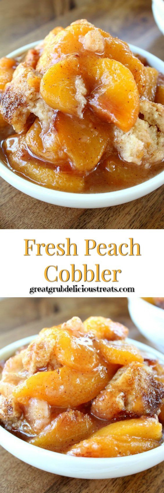 Fresh Peach Dessert
 Fresh Peach Cobbler Great Grub Delicious Treats