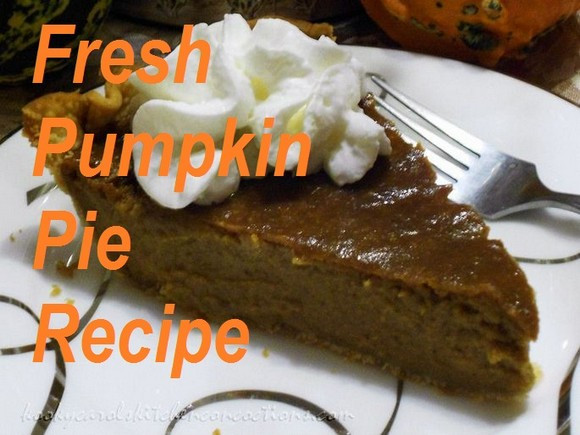 Fresh Pumpkin Pie
 Best Pumpkin Recipes on the Net August 2013 Edition – 73