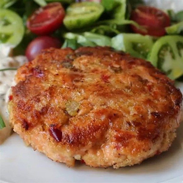 Fresh Salmon Patties
 Chef John s Fresh Salmon Cakes