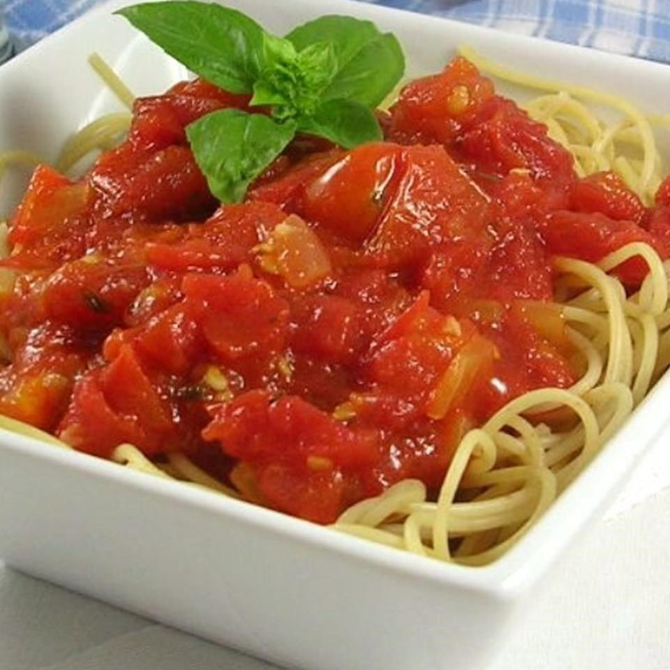 Fresh Tomato Pasta Sauce
 Fresh tomato basil pasta sauce recipe All recipes UK