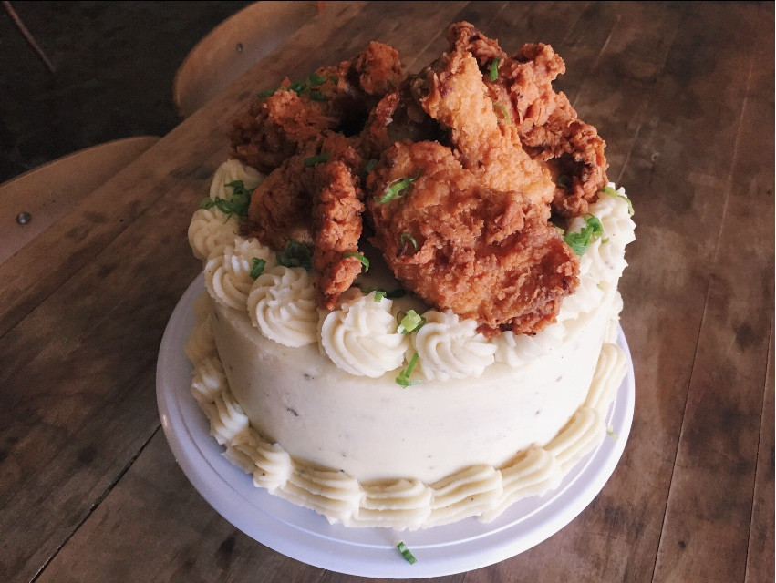 Fried Chicken Cake
 Downtown s Osso Makes a Fried Chicken Cake Los Angeles