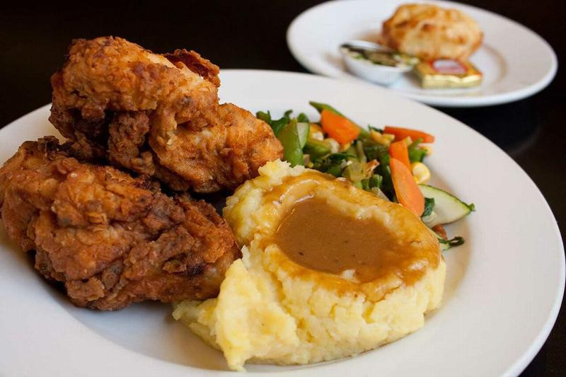 Fried Chicken Dinner
 NEW Fried Chicken Dinner Sundays only Scubas Pourhouse