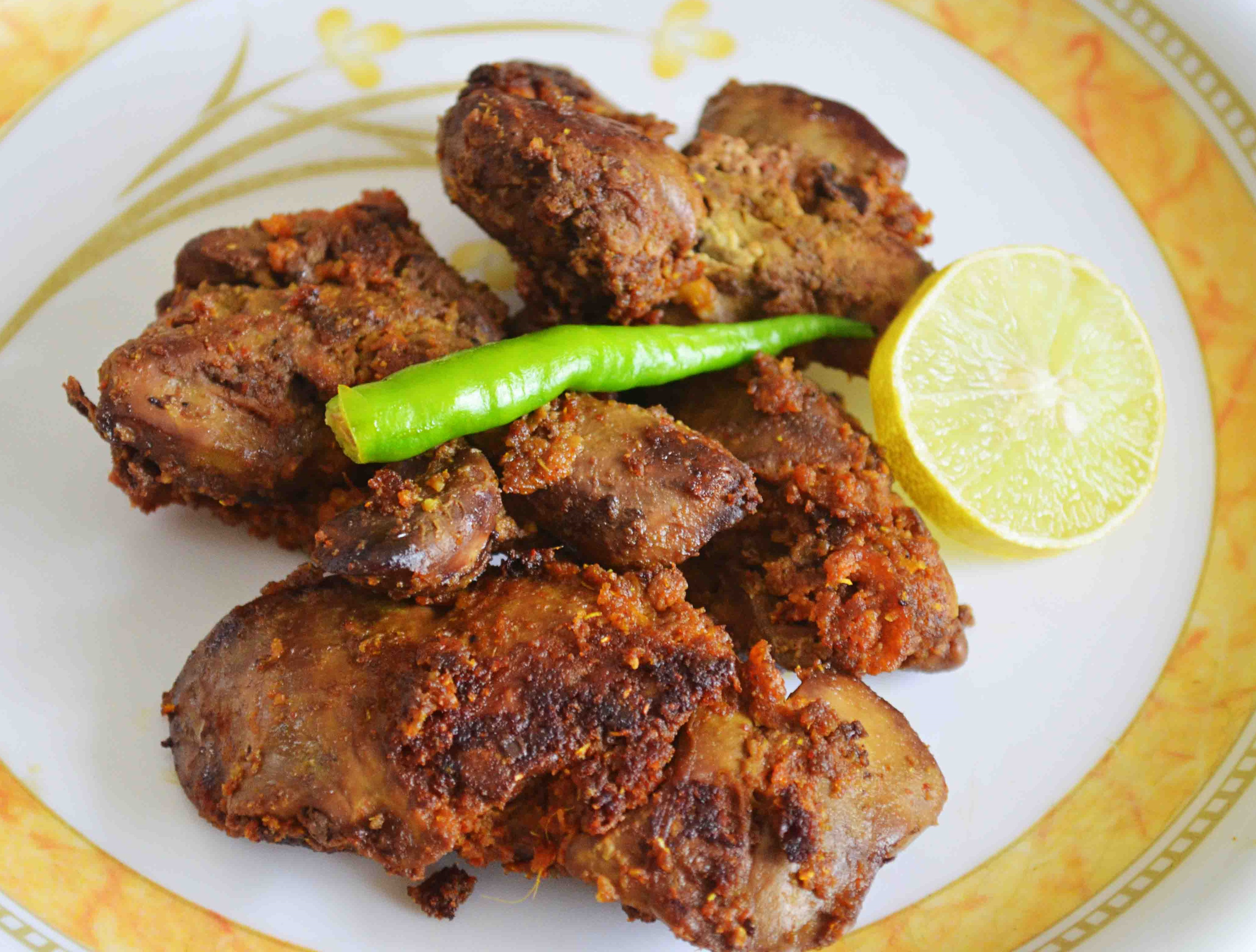 Fried Chicken Liver
 Chicken Liver Masala Fry