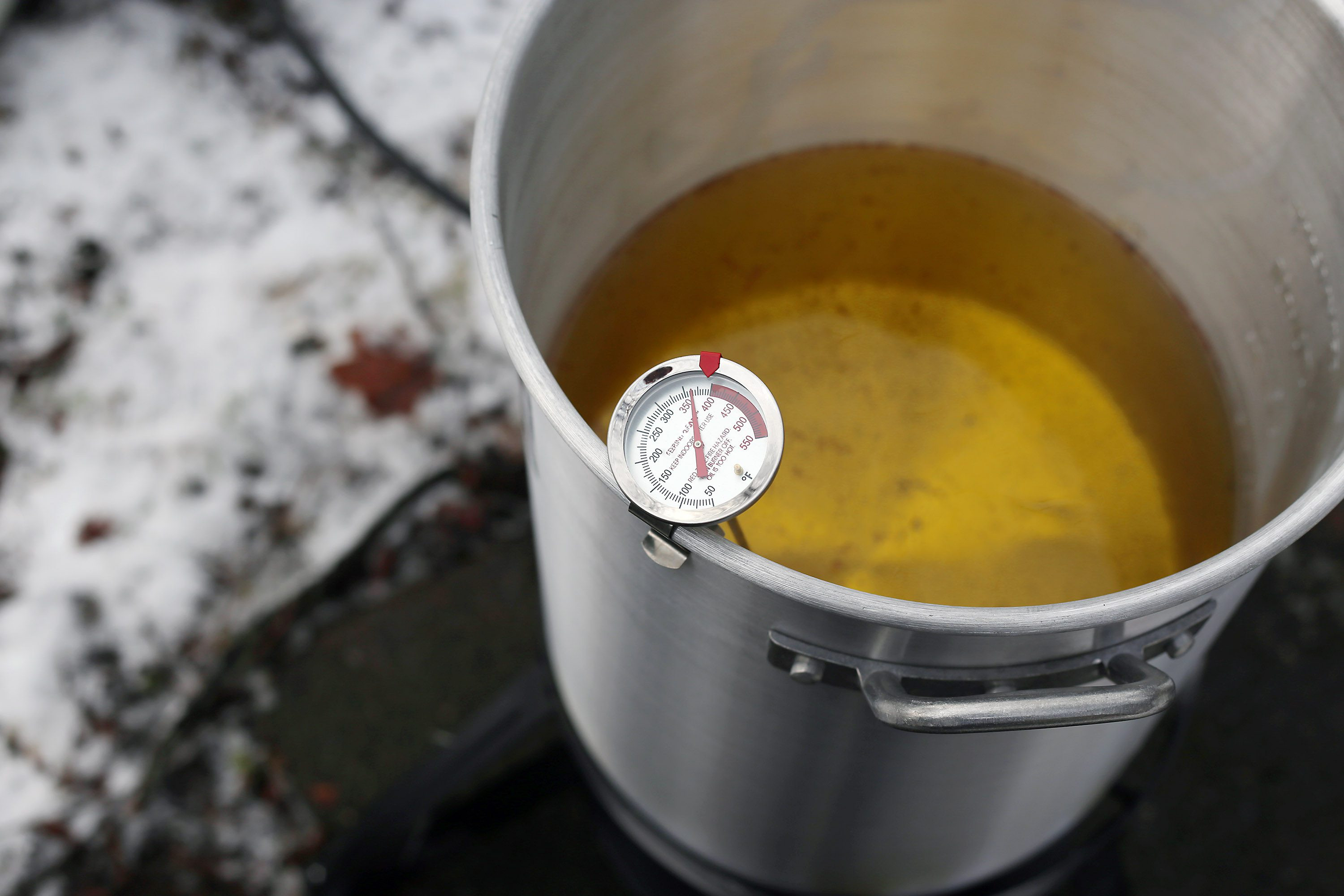 Fried Chicken Oil Temp
 How to Deep Fry a Whole Chicken in Peanut Oil