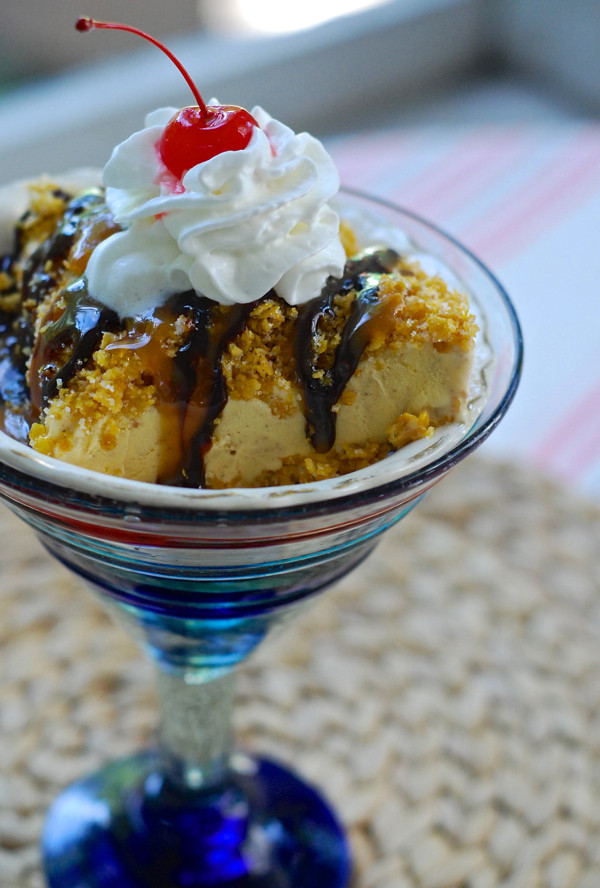 Fried Ice Cream Dessert
 easy mexican fried ice cream in a cake pan