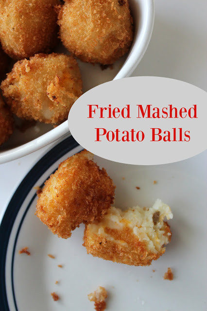 Fried Mashed Potato Balls
 Game Time Recipe Fried Mashed Potato Balls