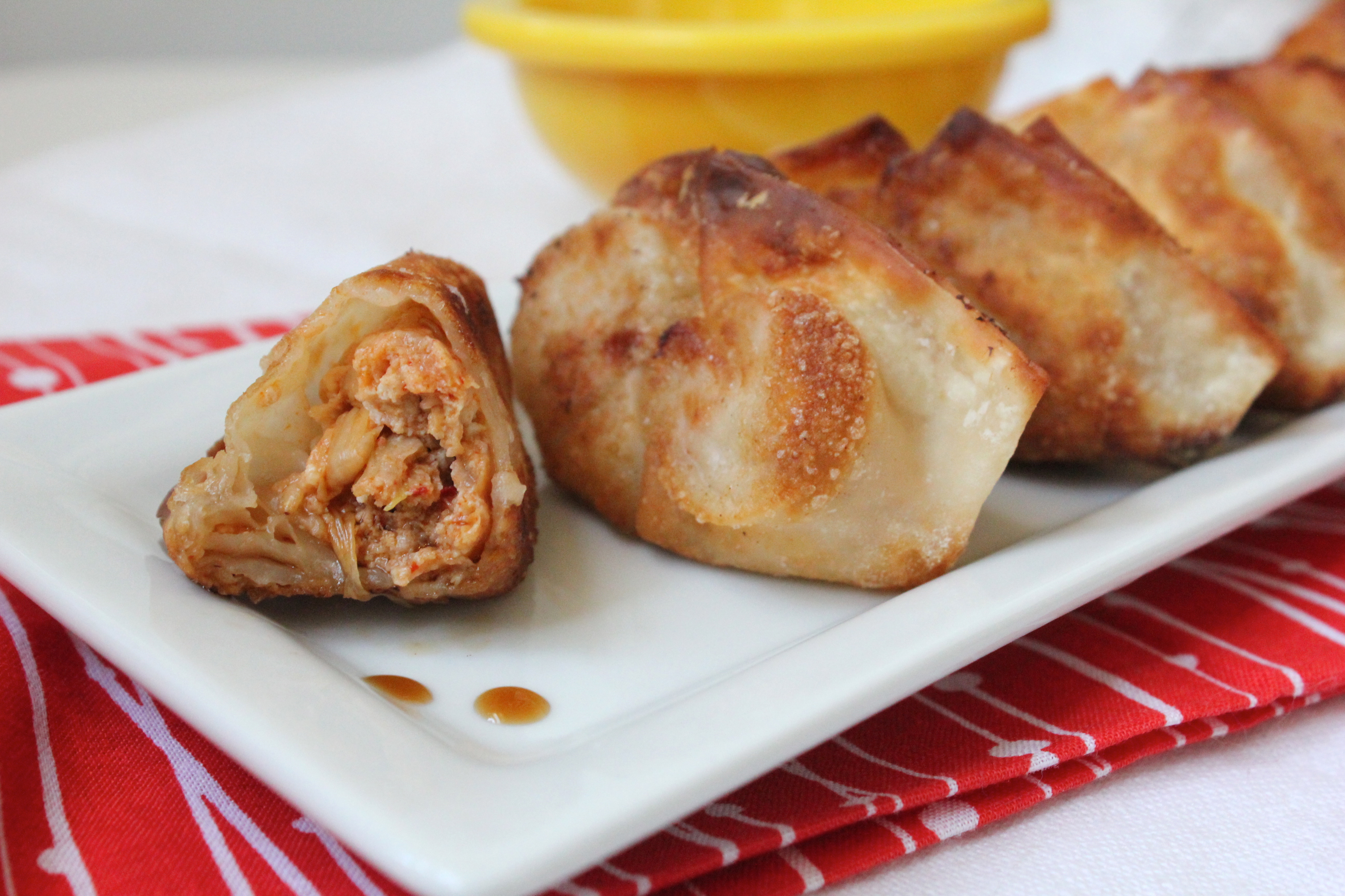 Fried Pork Dumplings
 Kimchi and pork fried dumplings