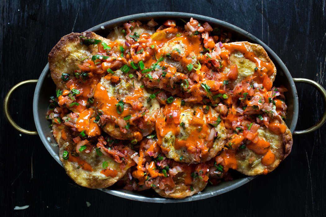 Fried Pork Dumplings
 FRIED PORK DUMPLING KIMCHI NACHOS – Lady and Pups – an