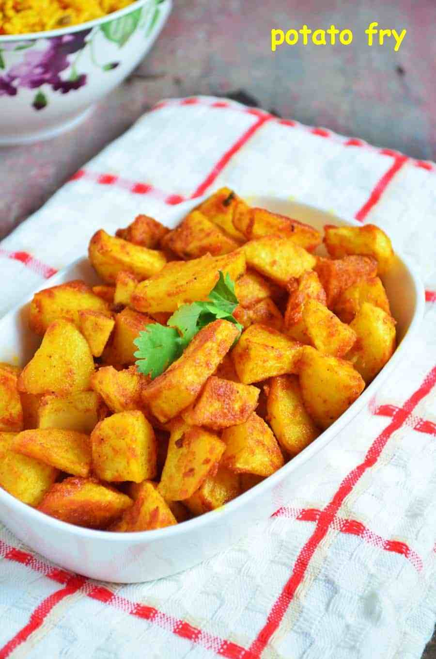 Fried Potato Recipes
 Potato fry recipe crispy aloo fry recipe