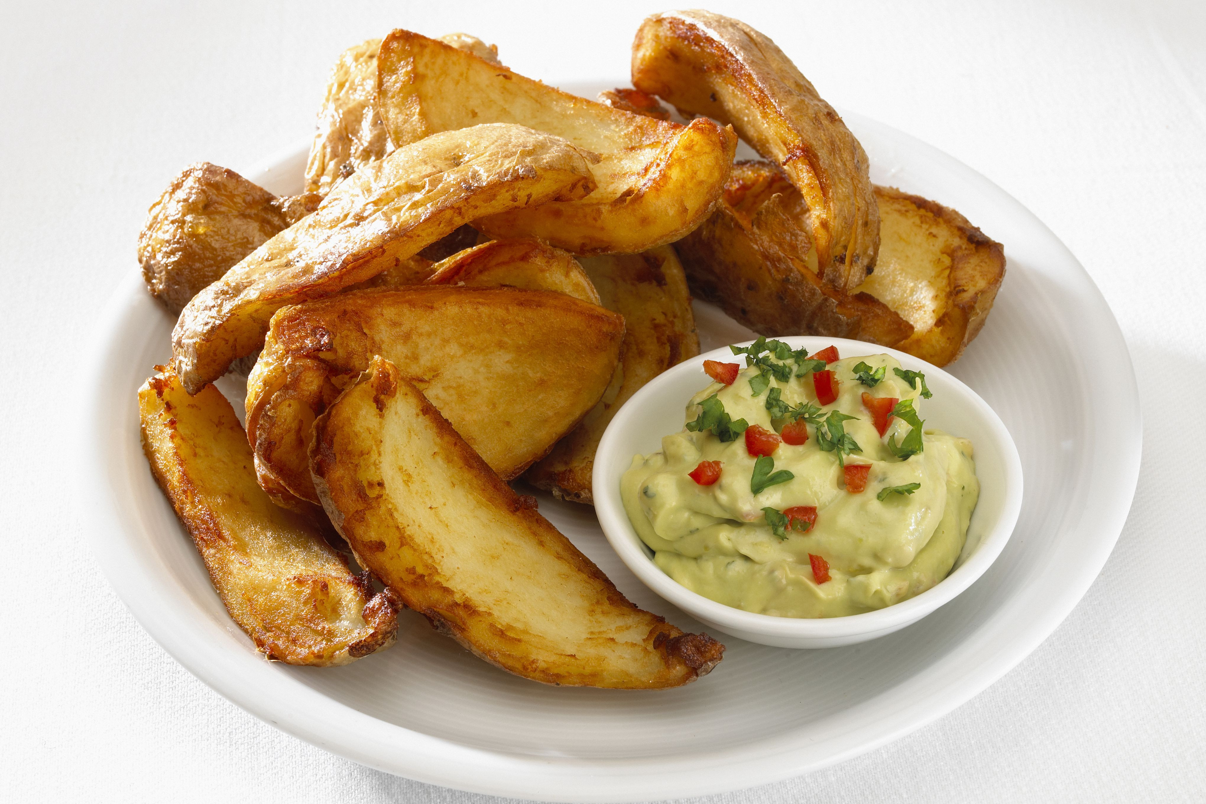 Fried Potato Skins
 Fried Potato Skins Recipe With Dips and Toppings