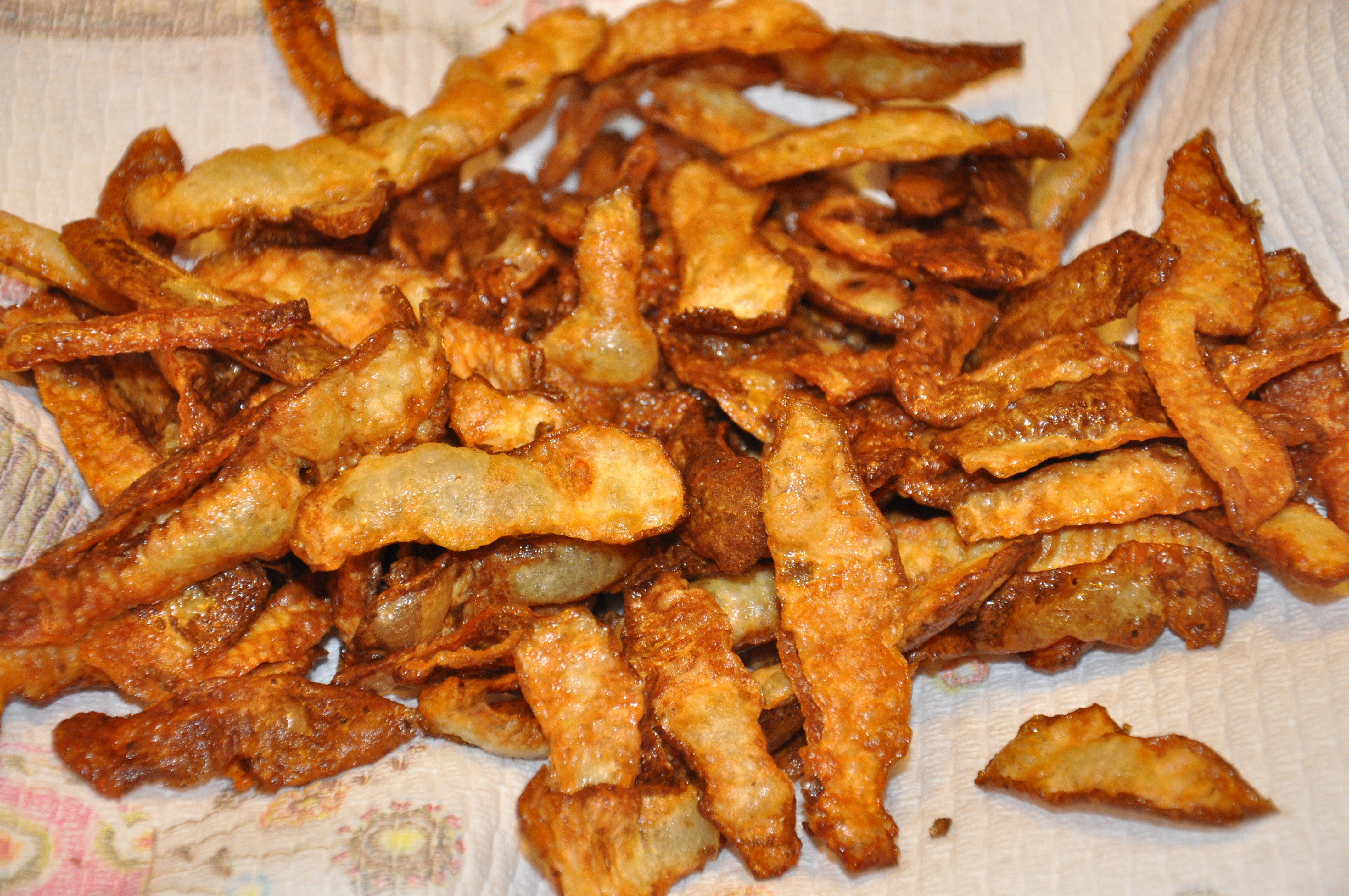 Fried Potato Skins
 Fried Potato Skins