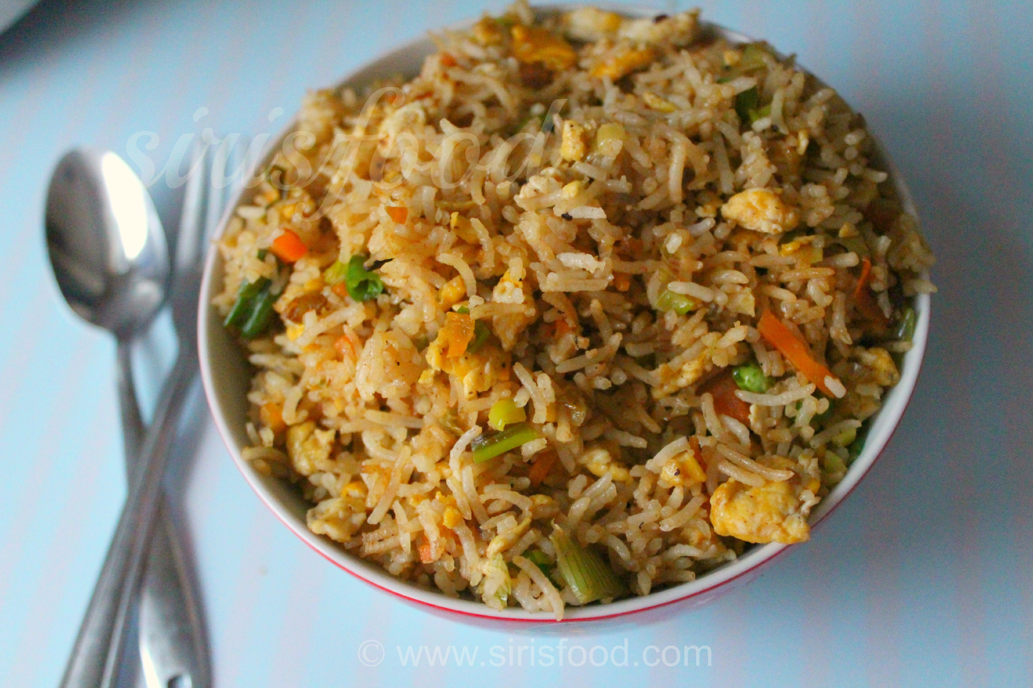 Fried Rice With Egg
 Indo chinese Egg Fried rice recipe