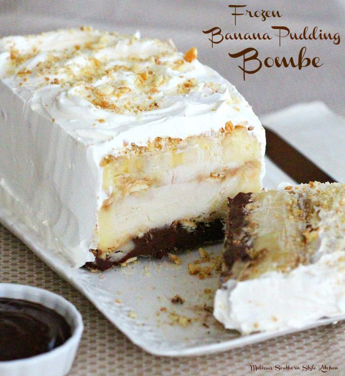 Frozen Banana Dessert
 Frozen Banana Pudding Bombe melissassouthernstylekitchen