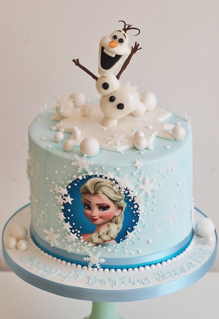 Frozen Birthday Cake
 Frozen Theme – RedRidingHoodBakery