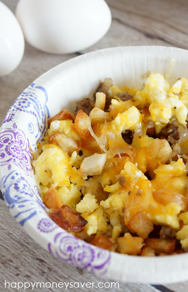 Frozen Breakfast Bowls
 Breakfast Bowl Recipe Freezer Meal Happy Money Saver
