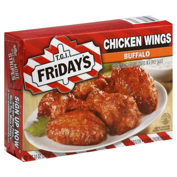 Frozen Chicken Wings
 TGI Friday s Buffalo Wings Frozen