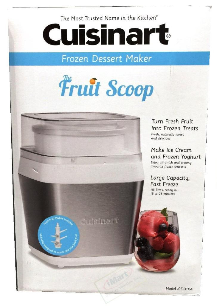 Frozen Dessert Brand
 Cuisinart Fruit Scoop Frozen Dessert Maker ICE 31XA Brand