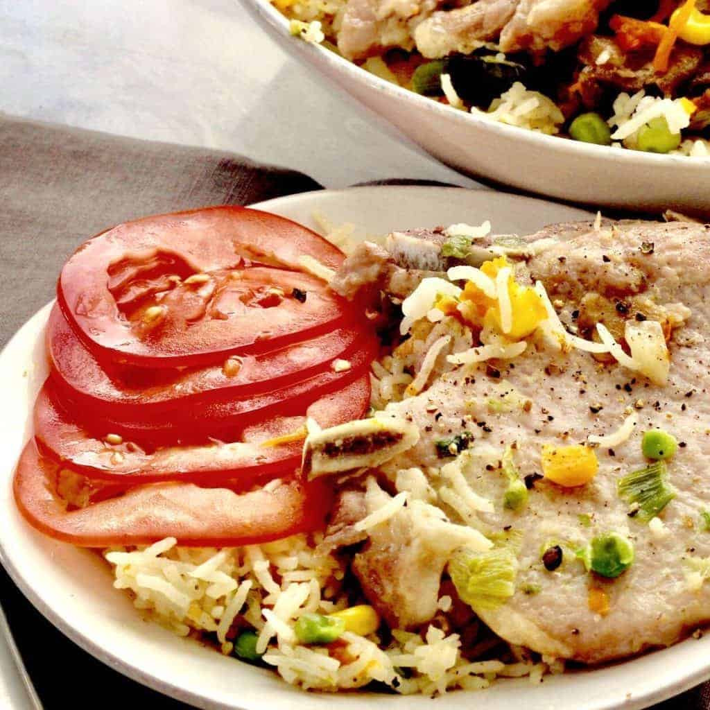 Frozen Pork Chops In Instant Pot
 Instant Pot Pork Chops & Rice with Ve ables – Two Sleevers