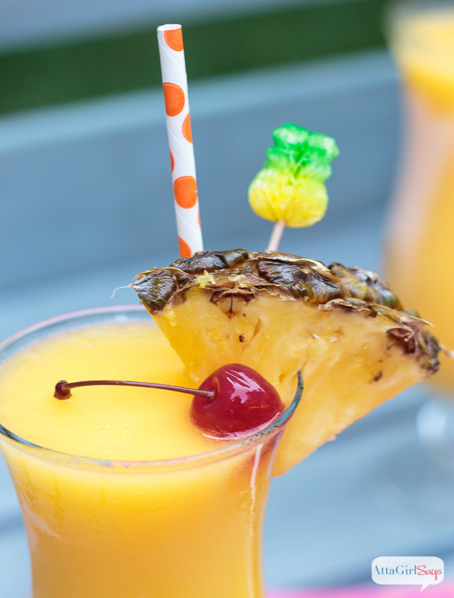 Frozen Rum Drinks
 Tropical Frozen Lemonade with Pineapple Rum Atta Girl Says