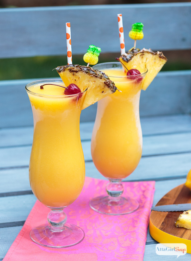 Frozen Rum Drinks
 Tropical Frozen Lemonade with Pineapple Rum Atta Girl Says