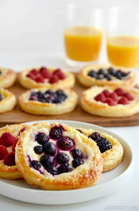 Fruit Breakfast Recipes
 Fruit and Cream Cheese Breakfast Pastries