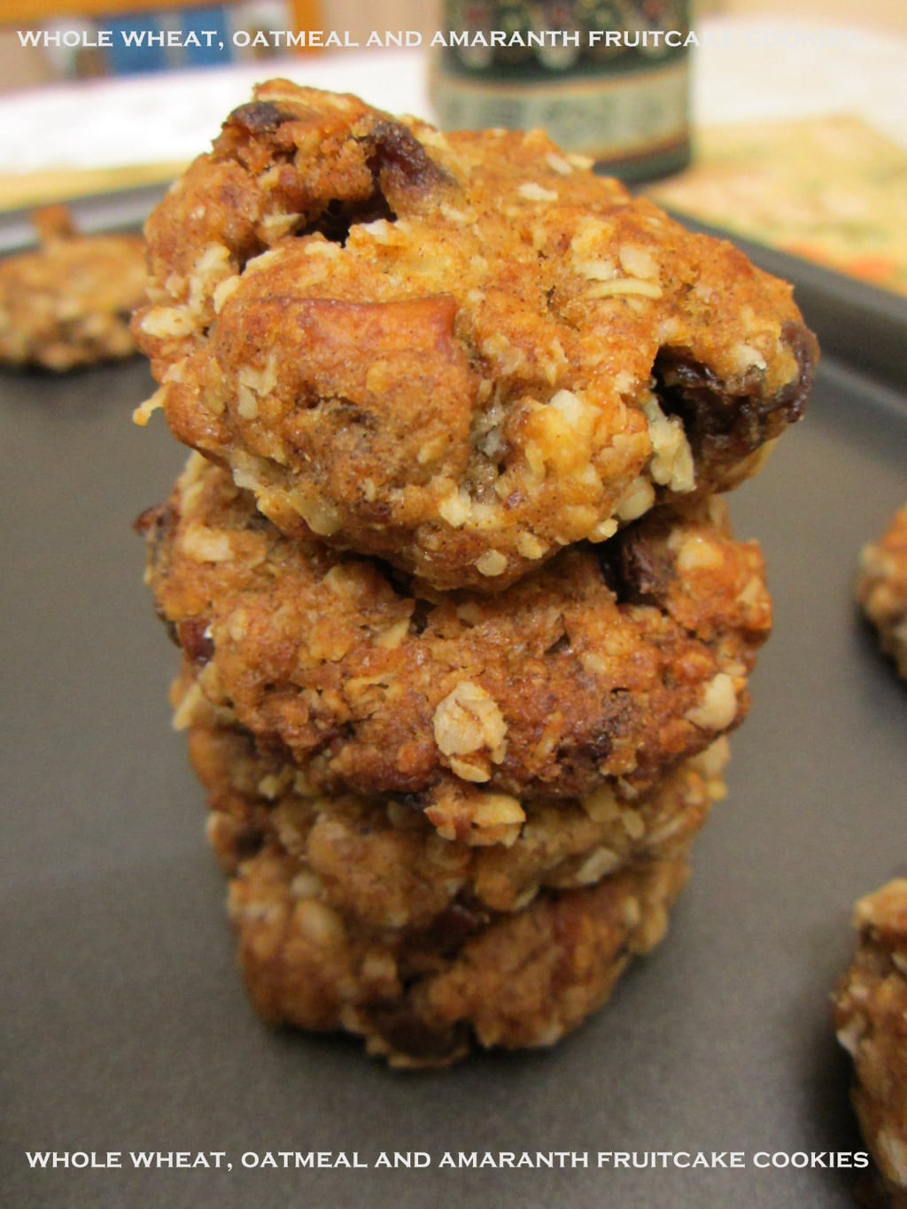 Fruit Cake Cookies
 delicious whole wheat fruitcake cookies