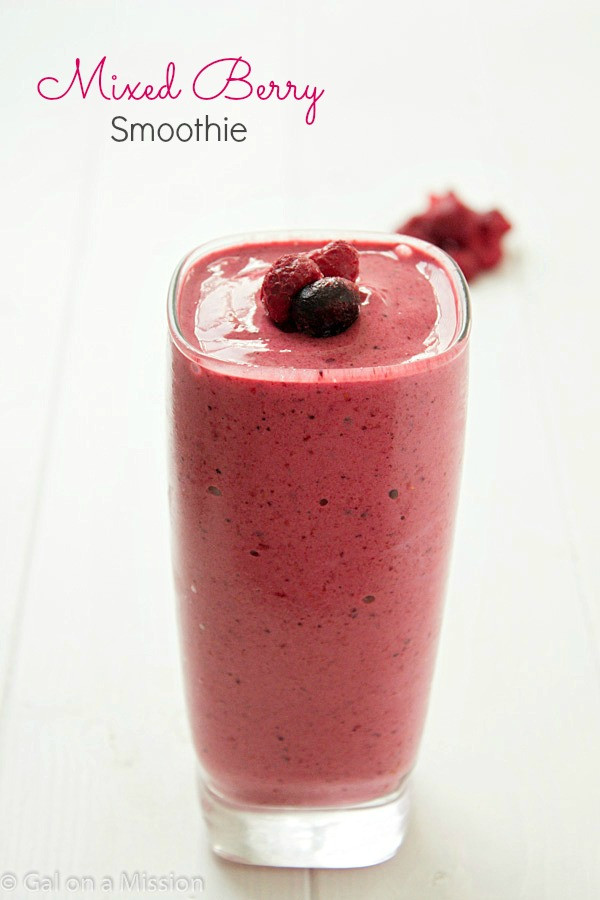 Fruit Smoothie Recipes With Yogurt
 mixed fruit smoothie without yogurt