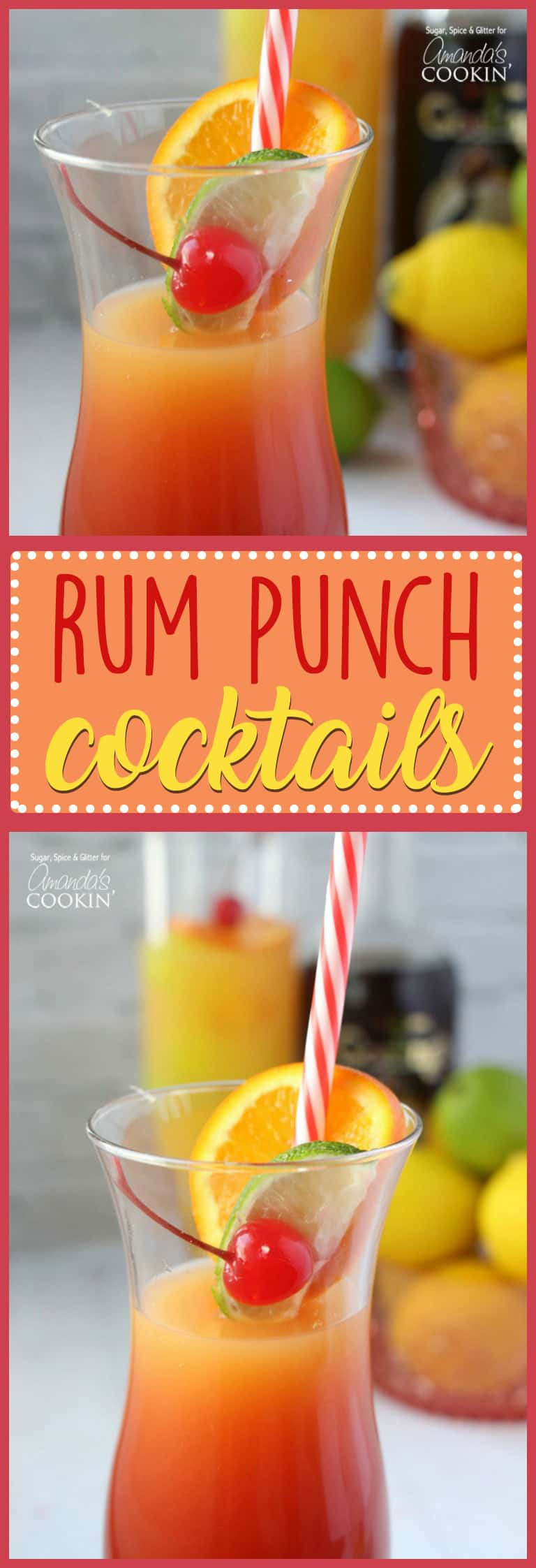 Fruity Drinks With Rum
 Rum Punch Cocktail it s a Caribbean sunset in a glass