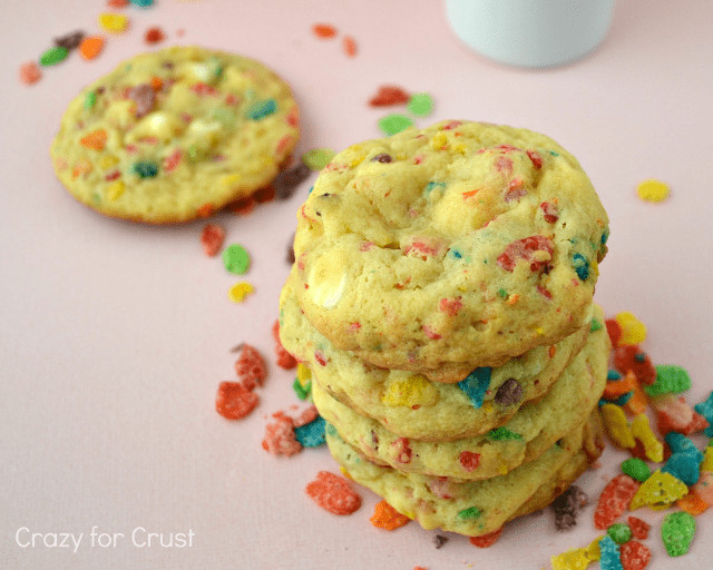 Fruity Pebbles Desserts
 Fruity Pebble Pudding Cookies Crazy for Crust