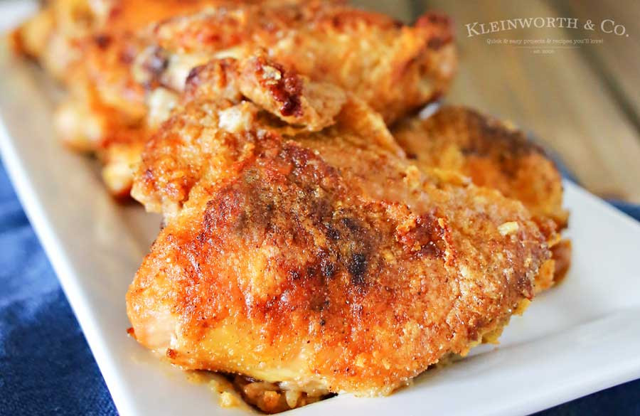 Frying Chicken Thighs
 oven fried chicken thighs