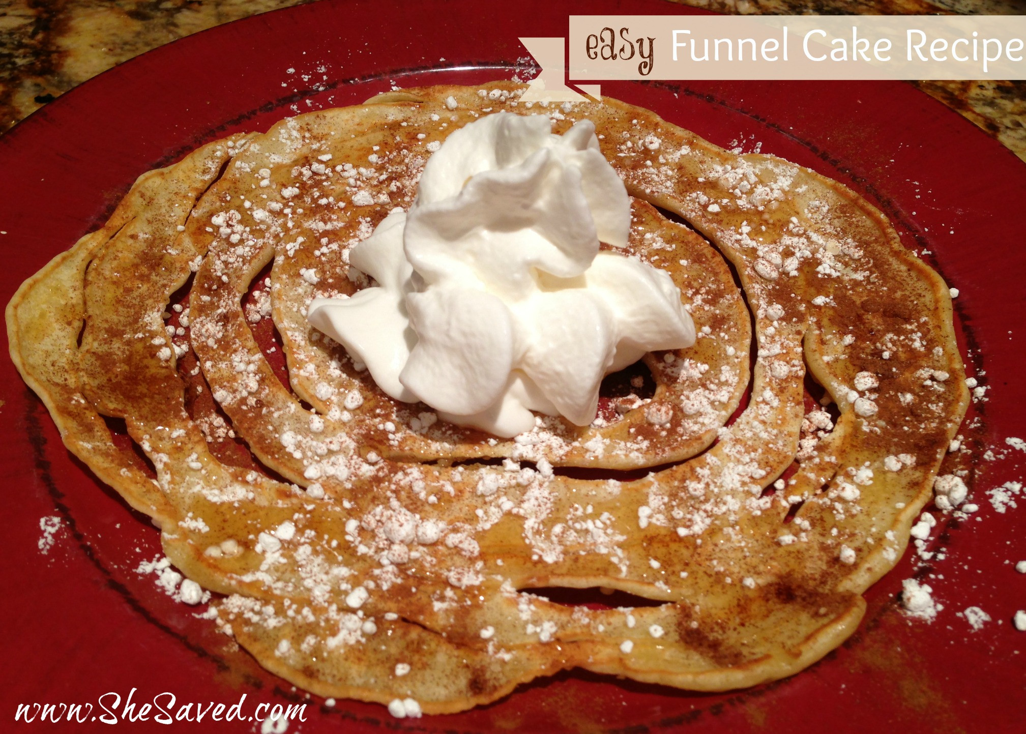 Funnel Cake Batter Recipe
 Easy Funnel Cake Recipe SheSaved