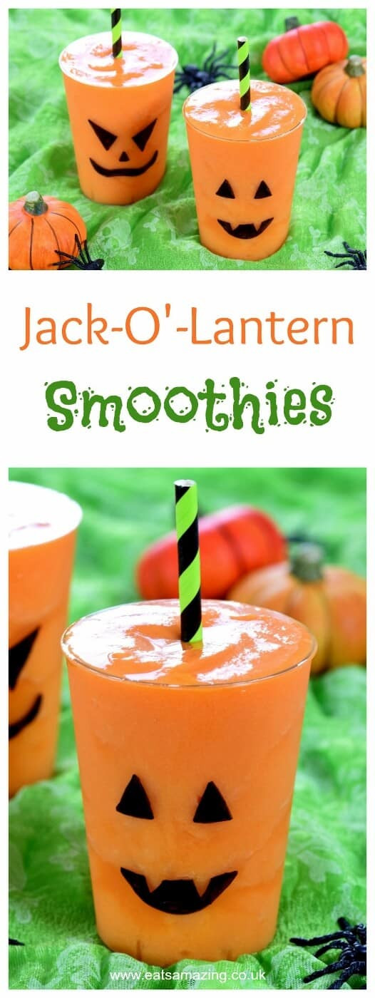 Funny Halloween Drinks
 Halloween Fun Jack O Lantern Smoothies