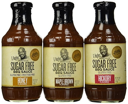 G Hughes Sugar Free Bbq Sauce
 G Hughes Smokehouse Sugar Free BBQ Sauce 18oz Glass Bottle