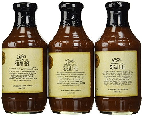 G Hughes Sugar Free Bbq Sauce
 G Hughes Smokehouse Sugar Free BBQ Sauce 18oz Glass Bottle