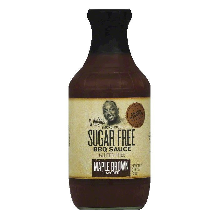 G Hughes Sugar Free Bbq Sauce
 G Hughes Smokehouse Bbq Sauce Sugar Free Maple Brown