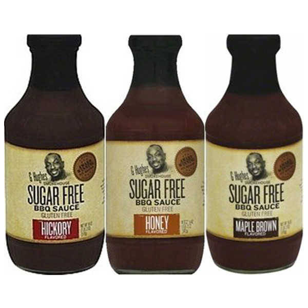 G Hughes Sugar Free Bbq Sauce
 G Hughes Smokehouse Sugar Free BBQ Sauce 18oz Glass Bottle