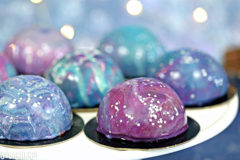 Galaxy Cake Recipe
 Galaxy Mousse Cakes with Mirror Glaze SugarHero