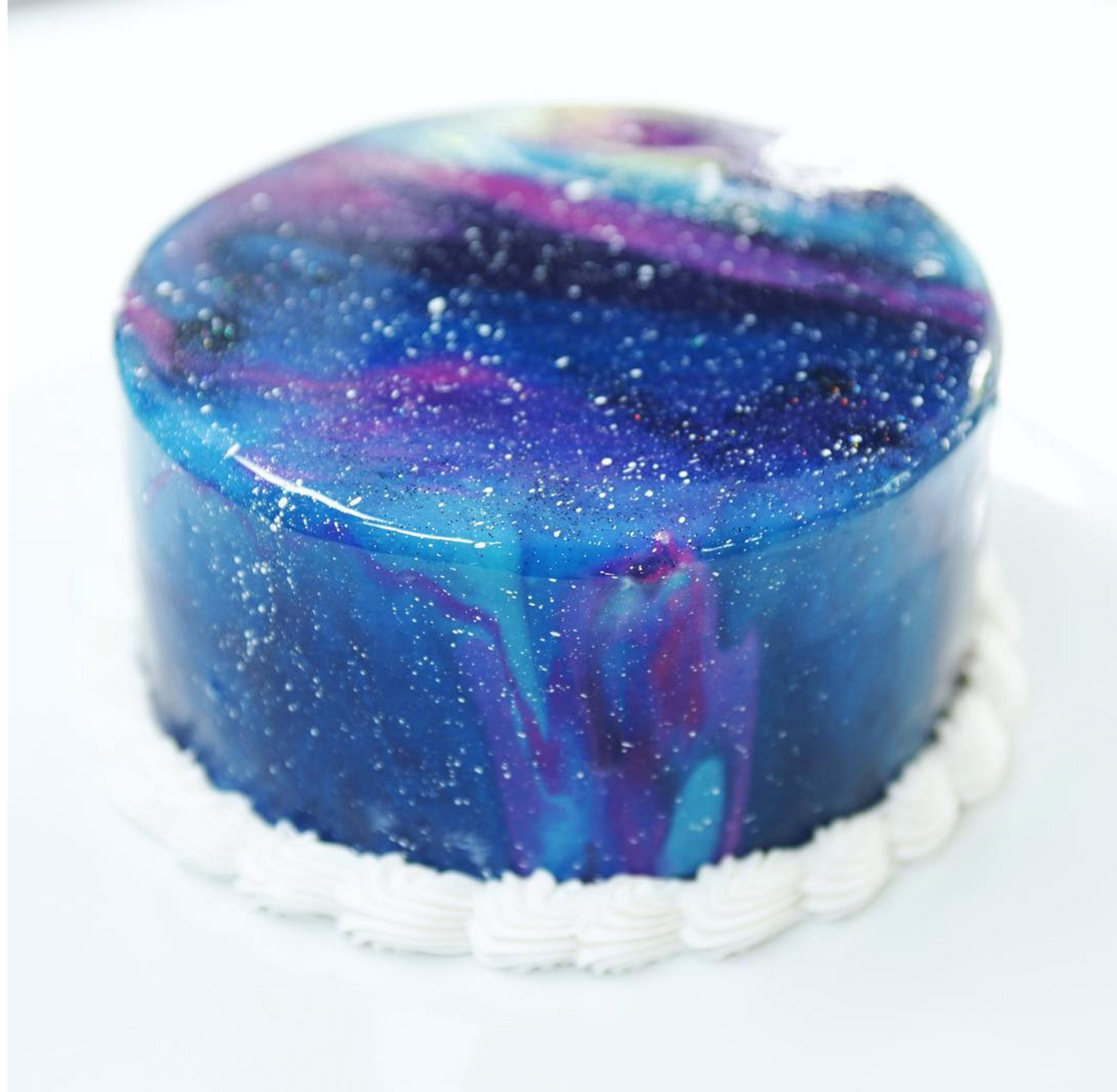 Galaxy Cake Recipe
 How to Make a Beautiful Galaxy Mirror Cake Using