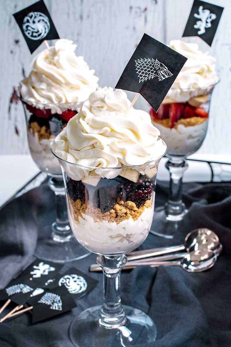 Game Of Thrones Desserts
 Game of Thrones Party Parfaits Homemade Hooplah