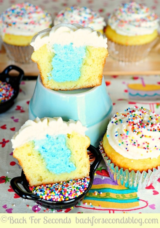 Gender Reveal Cupcakes
 Homemade Lemon Cupcakes with Lemon Frosting Back for Seconds