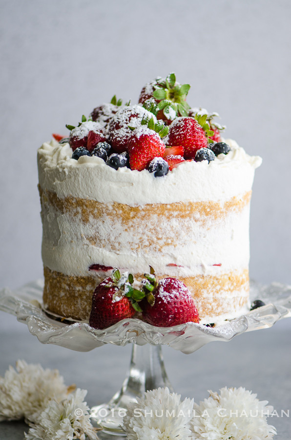 Genoise Sponge Cake
 Classic Genoise with summer berries and whipped cream