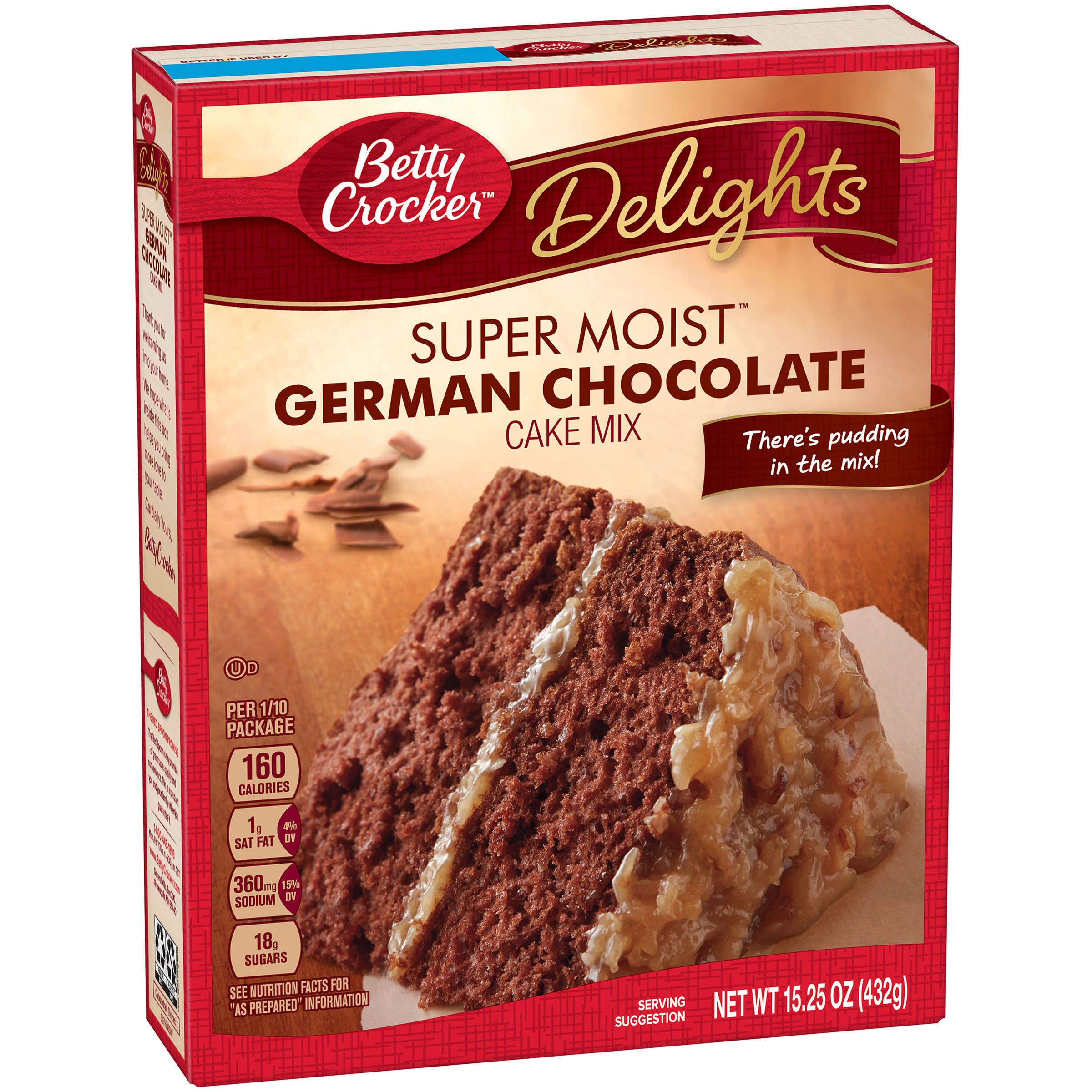 German Chocolate Cake Mix
 Betty Crocker Super Moist Cake Mix German Chocolate 15 25 oz